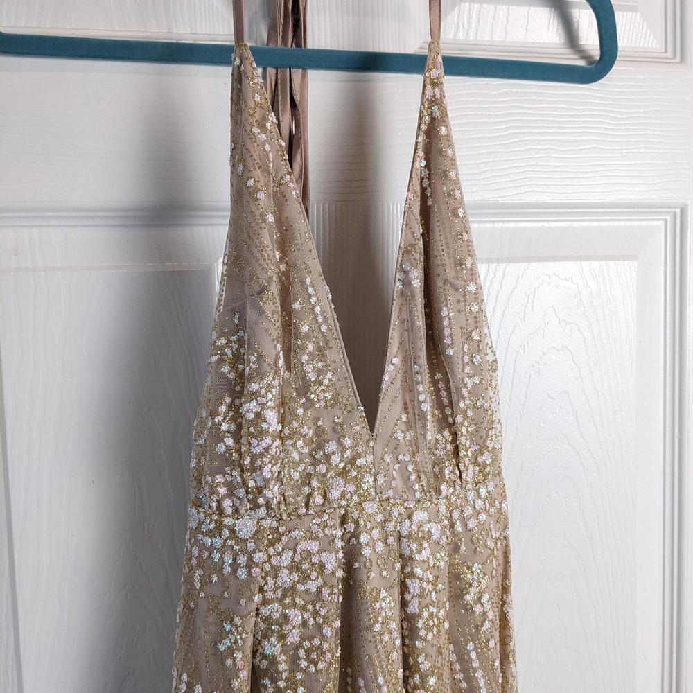 Morning Mist New York Nights Maxi Dress in Gold - Picture 4 of 14